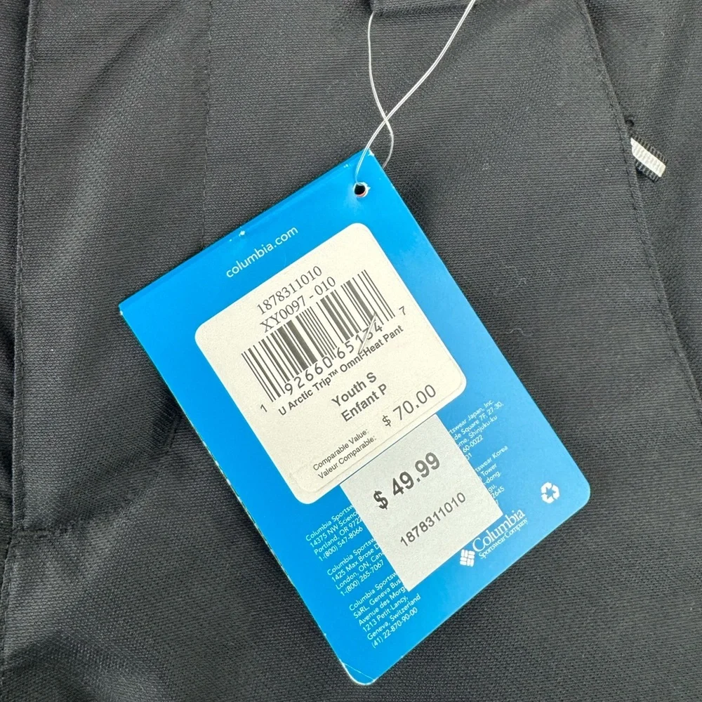 NWT Columbia Kids U Arctic Trip Omni Heat Pant Size Small (8)